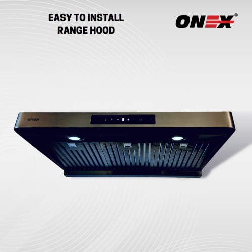 ONEX® OHF96R-BL Stainless Steel Under Cabinet 36 inch Range Hood.