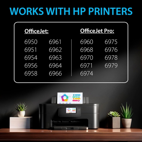 [New Chip] 1 Set Compatible HP 902 XL Ink Cartridges 902XL High Yield - HP OfficeJet