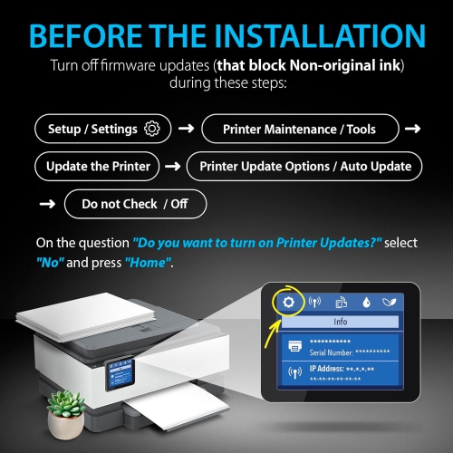 [New Chip] 2 Black Compatible HP 902 XL Ink Cartridges 902XL High Yield - HP OfficeJet