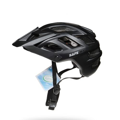 Safe-Tec Thor Helmet Bicycle Smart Helmet with Bone Conduction Speakers and Bluetooth Connected Microphone