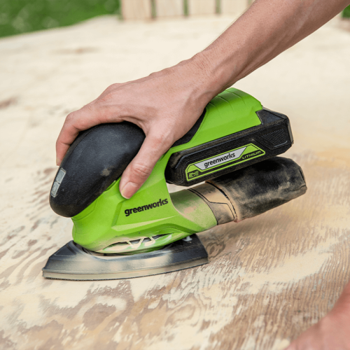 Greenworks G24V Cordless Finishing Sander, Battery and Charger Not Included