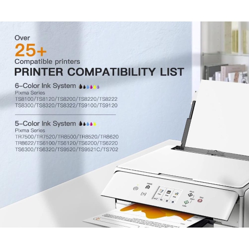 1Set Compatible Replacement for Canon 280 281 PGI-280XXL CLI-281XXL High Yield - Canon PIXMA TR7520 TR7620 TR8520 TR8620 TS6120 TS6220 TS6320 TS702