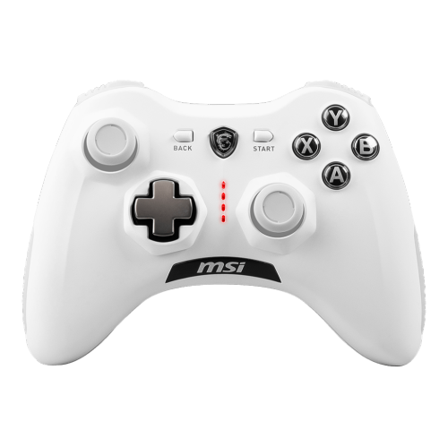 MSI Force GC30 V2 White Wireless Gaming Controller, Dual Vibration Motors, Dual Connection Modes, Interchangable D-Pads, Compatible with PC & Android