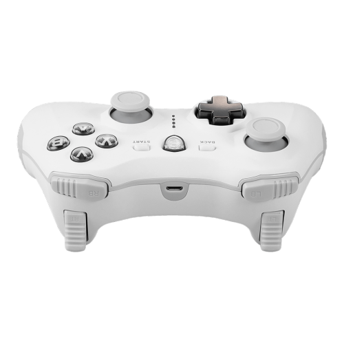 MSI Force GC30 V2 White Wireless Gaming Controller, Dual Vibration Motors, Dual Connection Modes, Interchangable D-Pads, Compatible with PC & Android