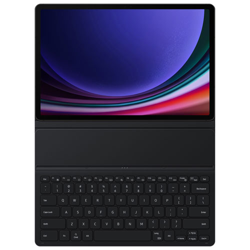 Samsung Keyboard Book Cover Case for Galaxy Tab S10+/S9+/S9 FE+ (Plus) - Black