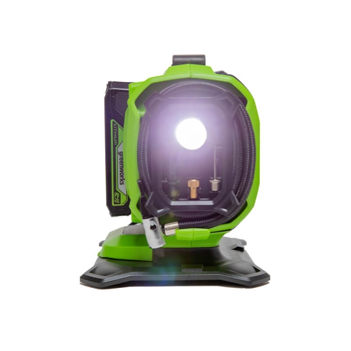 Compresseur d'air portatif 24 V – pompe à air sans fil pour pneus, pression maximale de 160 lb/po2, batterie de 2,0Ah V incluse