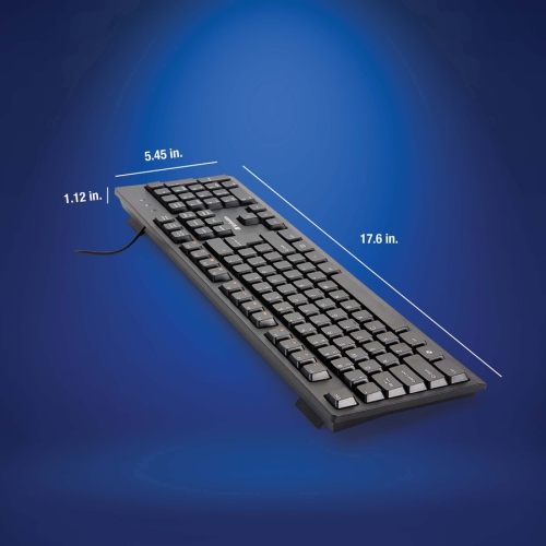 Verbatim Multimedia Hot Key(s) Wired Keyboard - Black