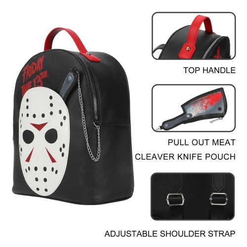 Friday the 13th Jason Mask Mini Backpack with Coin Pouch