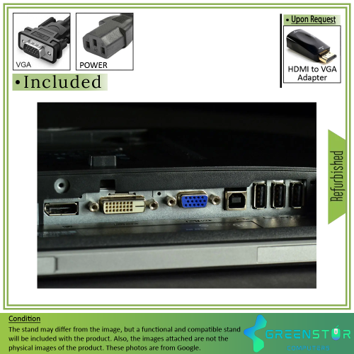 Refurbished(Good) - Dell P2014H 19.5" Widescreen 1600 x 900 HD+ LED Backlight IPS LCD Monitor