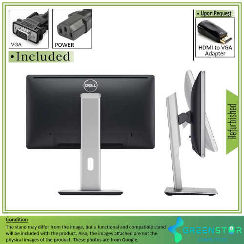 Refurbished(Good) - Dell P2014H 19.5" Widescreen 1600 x 900 HD+ LED Backlight IPS LCD Monitor