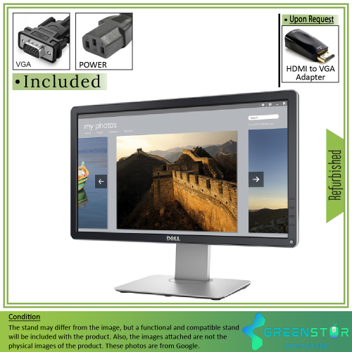 Refurbished(Good) - Dell P2014H 19.5" Widescreen 1600 x 900 HD+ LED Backlight IPS LCD Monitor