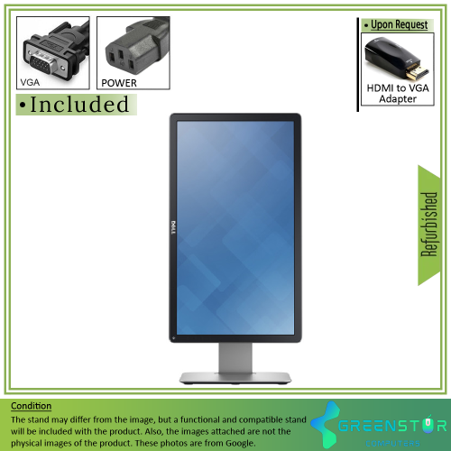 Refurbished(Good) - Dell P2014H 19.5" Widescreen 1600 x 900 HD+ LED Backlight IPS LCD Monitor