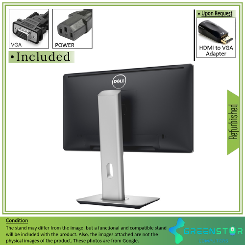 Refurbished(Good) - Dell P2014H 19.5" Widescreen 1600 x 900 HD+ LED Backlight IPS LCD Monitor