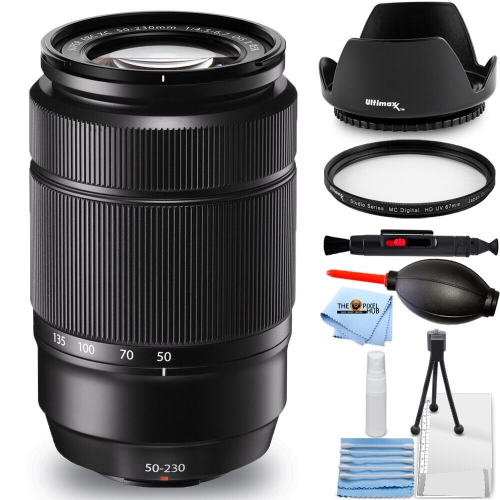 FUJIFILM  Xc 50-230MM F/4.5-6.7 Ois Ii Lens (Black) - 7PC Accessory Bundle