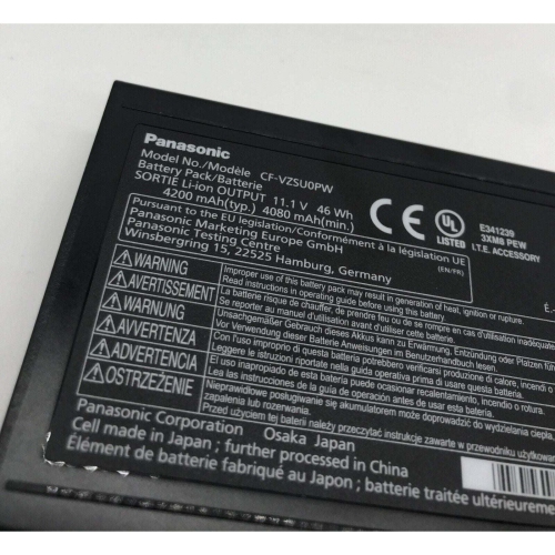 Genuine Panasonic Toughbook CF-VZSU0PW 46WH Battery - Reliable Power for Your Laptop