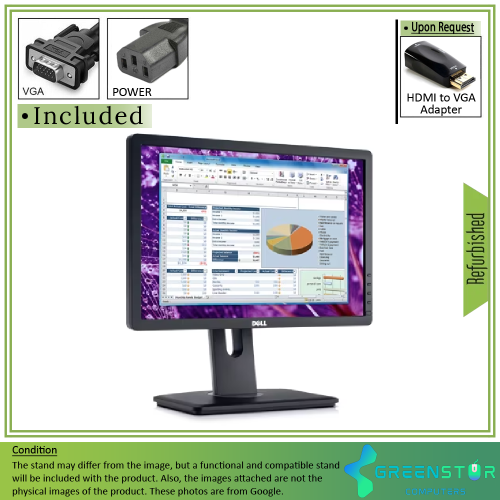 Refurbished(Good) - Dell Professional P1913 19" Widescreen 1400x900 HD+ LED Backlight LCD TN Panel Monitor