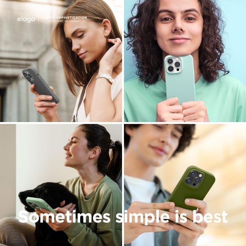 Elago compatible avec l’étui iPhone 14, l’étui en silicone liquide, l’étui protecteur intégral, antichoc, l’étui mince pour téléphone, doublure douce