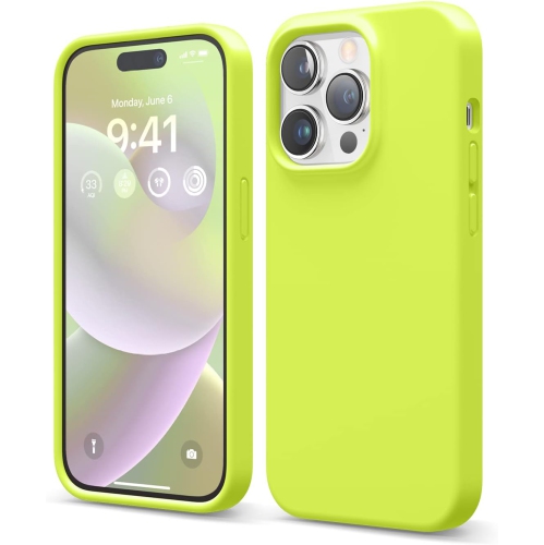 elago Compatible with iPhone 14 Pro Case, Liquid Silicone Case, Full Body Protective Cover, Shockproof, Slim Phone Case, Anti-Scratch Soft Microfiber