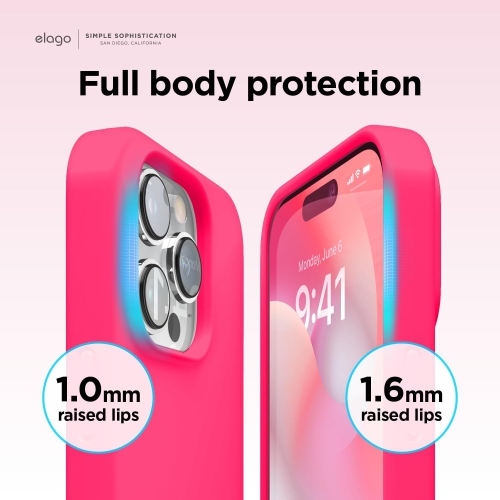 elago Compatible with iPhone 14 Pro Max Case, Liquid Silicone Case, Full Body Protective Cover, Shockproof, Slim Phone Case, Anti-Scratch Soft
