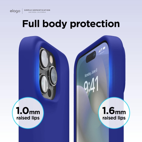 elago Compatible with iPhone 14 Pro Max Case, Liquid Silicone, Full Body Protective Cover, Shockproof, Slim Phone Case, Anti-Scratch Soft Microfiber