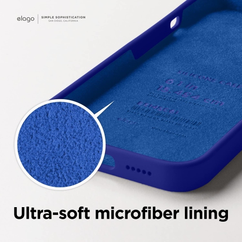 elago Compatible with iPhone 14 Pro Max Case, Liquid Silicone, Full Body Protective Cover, Shockproof, Slim Phone Case, Anti-Scratch Soft Microfiber