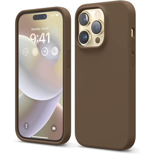 elago Compatible with iPhone 14 Pro Case, Liquid Silicone Case, Full Body Protective Cover, Shockproof, Slim Phone Case, Anti-Scratch Soft Microfiber