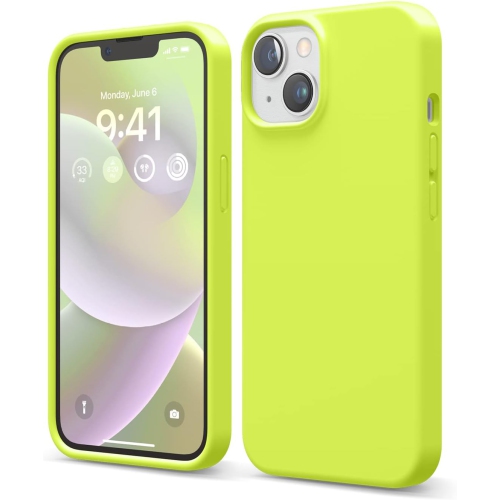 ELAGO  Compatible w Iphone 14 Case, Liquid Silicone Case, Full Body Protective Cover, Shockproof, Slim Phone Case, Anti-Scratch Soft Microfiber