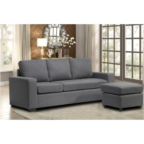 Infinite Imports – 6000 Reversible Sectional Sofa With Removable Cushions