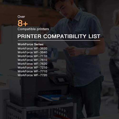 4 Black Compatible Ink Cartridge Replacement for Epson T252 252 XL to use with WorkForce WF-3620 WF-3640 WF-7110 WF-7210 WF-7610 WF-7620 WF-7710