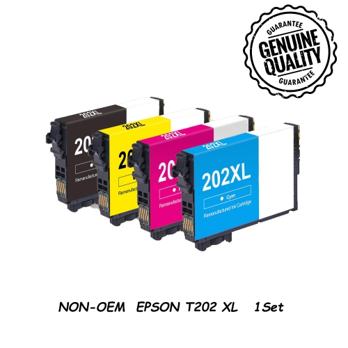 1Set Compatible Ink Cartridge Replacement for Epson T202 T202XL to use with Expression Home XP-5100 WorkForce WF-2860 Printer