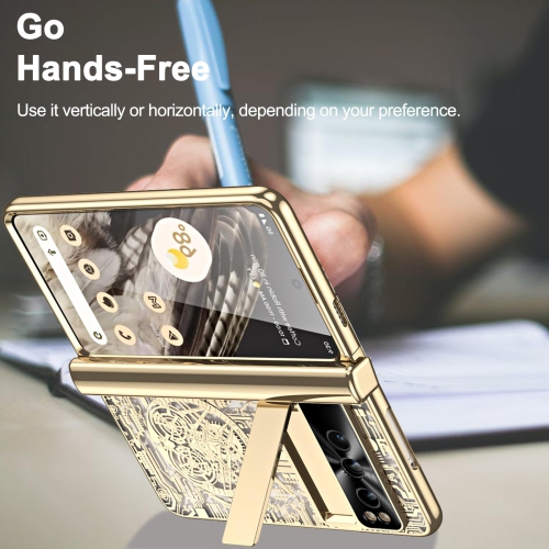 Google Pixel Fold Case, Built-in HD Sensitive Screen Protector Shockproof Hinge Protection Case for Google Pixel Fold