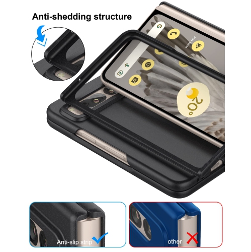 Étui pour Pixel Fold 2023 de Google, PC mince mat avec étui protecteur intégral antidérapant pour Pixel Fold 2023 de Google