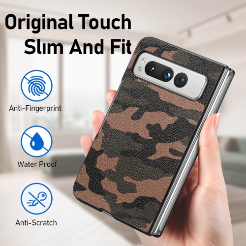 Étui camouflage pour hommes Pixel Fold de Google, étui de téléphone d'extérieur camouflage de qualité militaire pour Pixel Fold de Google
