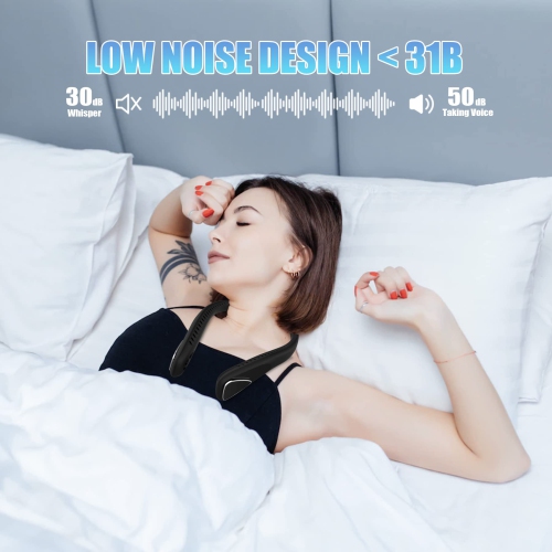 Bladeless Neck Fan - 6000mAh Portable Personal Fan, Hands-Free Battery Operated Fans USB Rechargeable