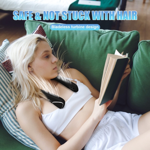 Bladeless Neck Fan - 6000mAh Portable Personal Fan, Hands-Free Battery Operated Fans USB Rechargeable