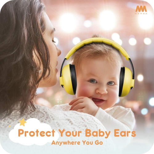 Baby Ear Protection Noise Cancelling Headphones for Babies and Toddlers - Mumba Baby Earmuffs - Ages 3-24+ Months