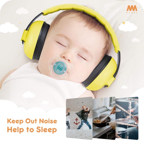 Baby Ear Protection Noise Cancelling Headphones for Babies and Toddlers - Mumba Baby Earmuffs - Ages 3-24+ Months