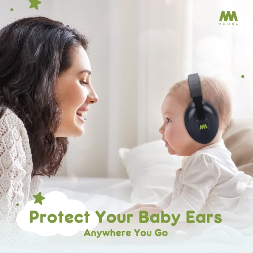 Baby Ear Protection Noise Cancelling Headphones for Babies and Toddlers - Mumba Baby Earmuffs - Ages 3-24+ Months