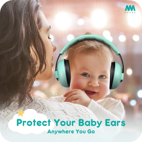 Baby Ear Protection Noise Cancelling Headphones for Babies and Toddlers - Mumba Baby Earmuffs - Ages 3-24+ Months