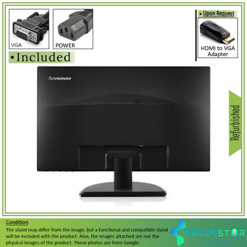 Refurbished(Good) - Lenovo ThinkVision E2323SWA 23" Widescreen 1920x1080 FHD W-LED Backlight LCD TN Panel Monitor
