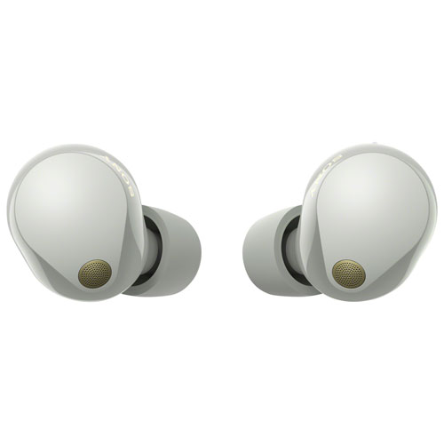 Écouteurs boutons 100 % sans fil à suppression du bruit WF1000XM5 de Sony - Argenté