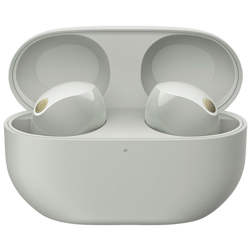 Écouteurs boutons 100 % sans fil à suppression du bruit WF1000XM5 de Sony - Argenté