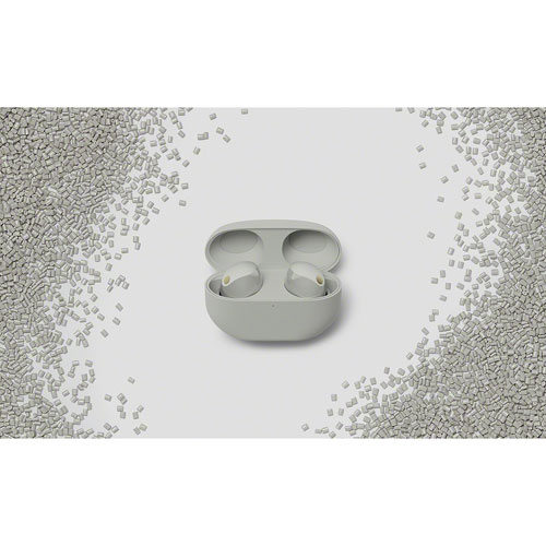 Écouteurs boutons 100 % sans fil à suppression du bruit WF1000XM5 de Sony - Argenté