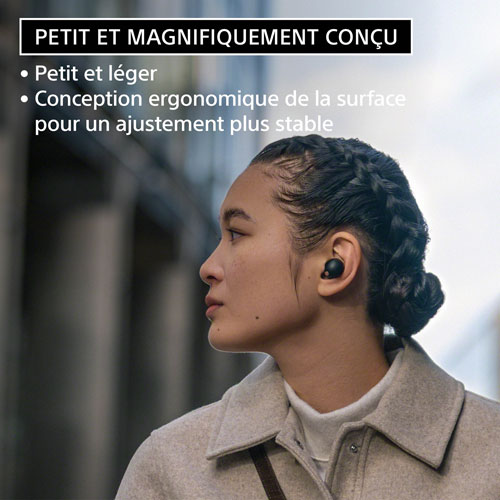Écouteurs boutons 100 % sans fil à suppression du bruit WF1000XM5 de Sony - Argenté