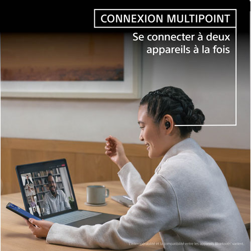 Écouteurs boutons 100 % sans fil à suppression du bruit WF1000XM5 de Sony - Noir