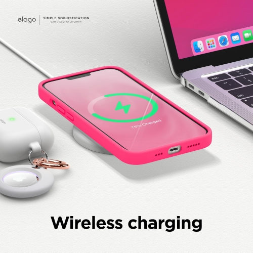 elago Compatible with iPhone 13 Case, Liquid Silicone Case, Full Body Screen Camera Protective Cover, Shockproof, Slim Case, Anti-Scratch Soft