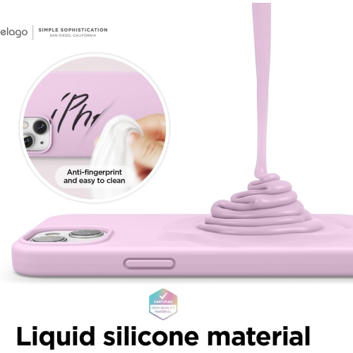 elago Compatible with iPhone 13 Case, Liquid Silicone Case, Full Body Screen Camera Protective Cover, Shockproof, Slim Case, Anti-Scratch Soft