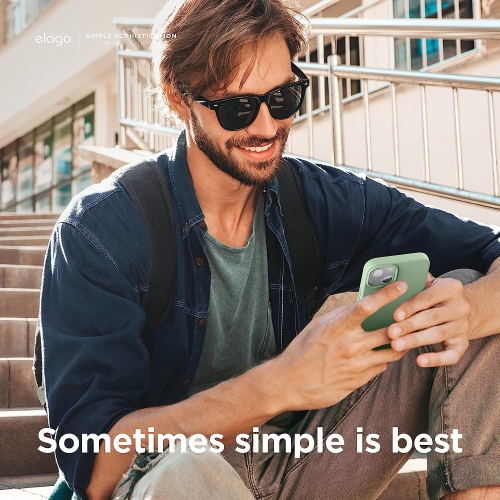 elago Compatible with iPhone 13 Case, Liquid Silicone, Full Body Screen Camera Protective Cover, Shockproof, Slim Case, Anti-Scratch Soft Microfiber