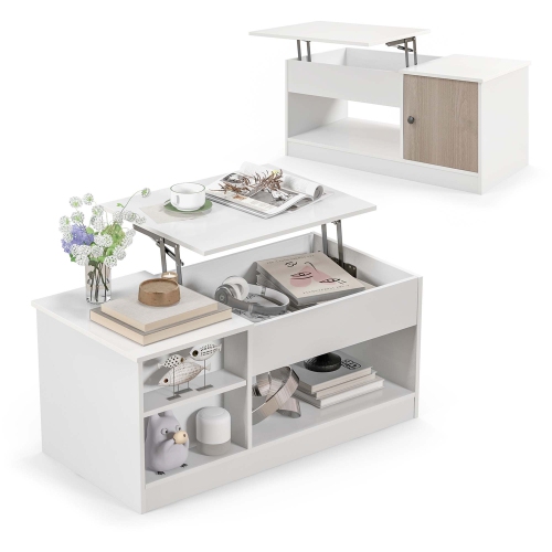 Table basse moderne à dessus relevable de Costway pour le bureau à domicile