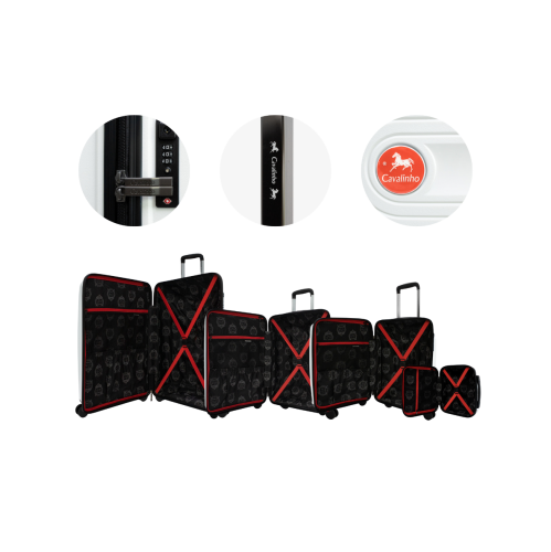 Cavalinho 4 Piece Colorful Hardside Luggage Set - White (68020004)